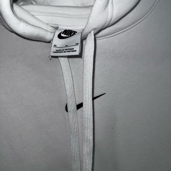 Mens Nike logo white hoodie - Picture 3 of 5